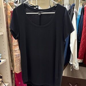 Athleta Black Scoop Neck Short Sleeve Tee - Everyday Essential